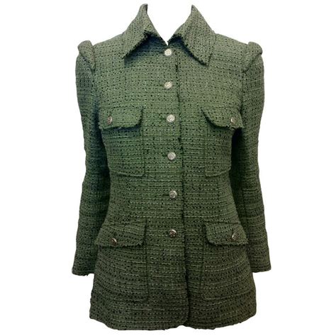 chanel jackets ebay|Chanel green blazer.